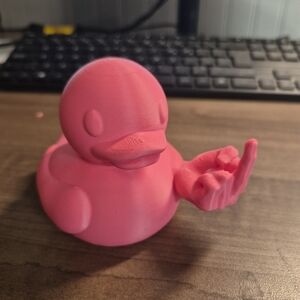 3D Pink Flipping Duck
